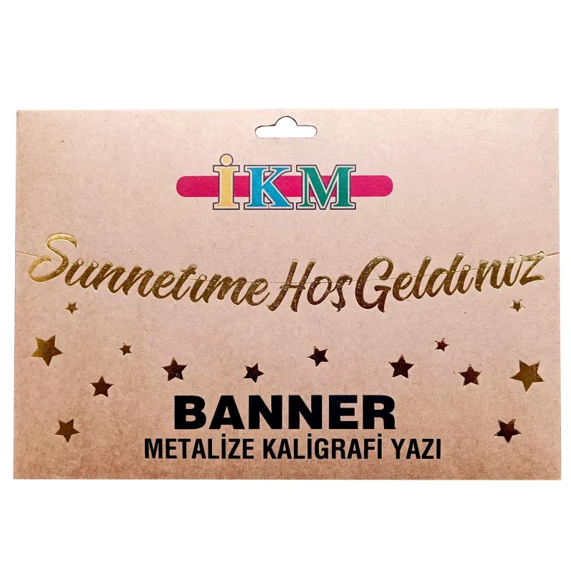 BANNER EL YAZILI HAPPY BİRTHDAY MAKARON RENKLİ UZAR YAZI