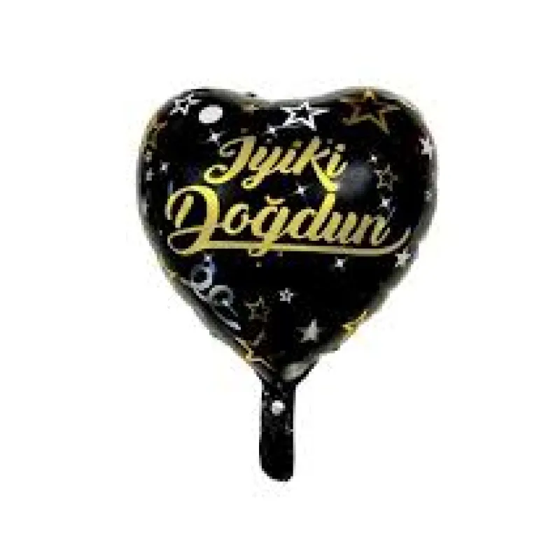 18 İNC KALP GOLD RENK İYİKİ DOĞDUN FOLYO BALON