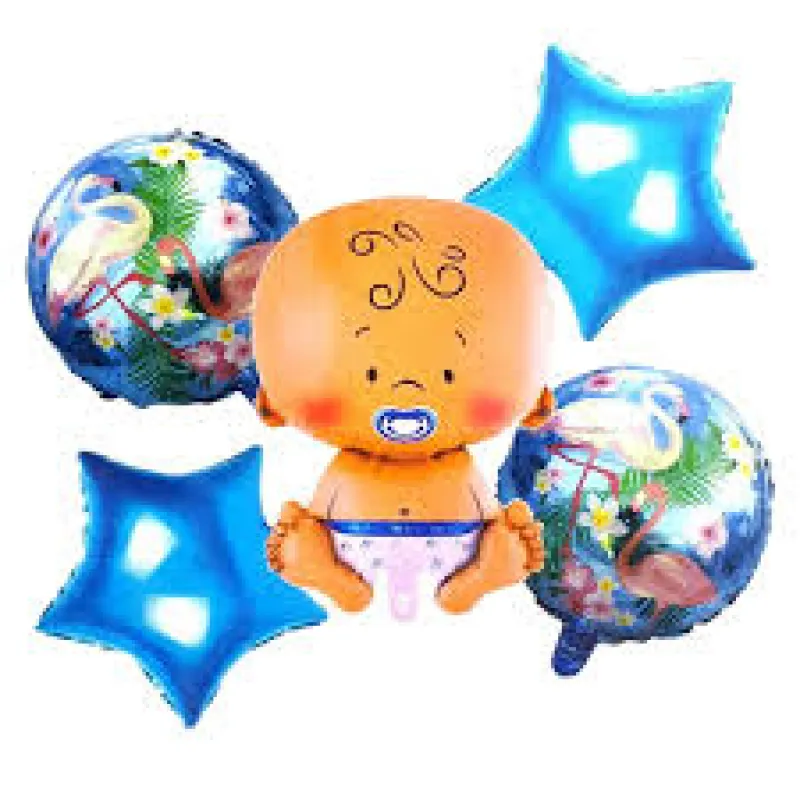 BEBEK FOLYO SET BALON MAVİ