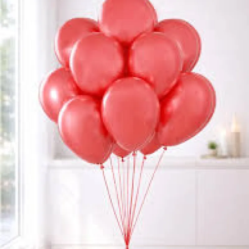 BALON LATEKS METALİK 100LÜ PAKET KIRMIZI